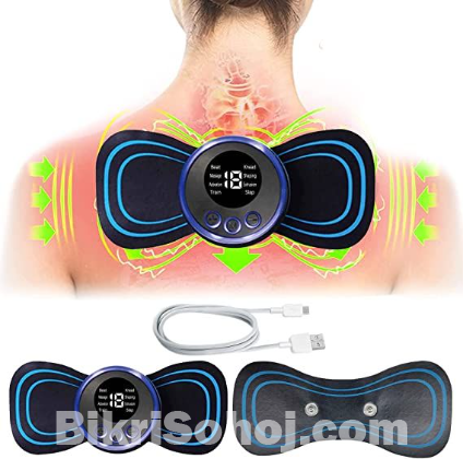 Electric EMS Body Massager Mat/Pad – Neck & Back Therapy